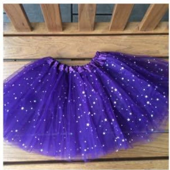 New Playtime Silver Sparkle Stars Tutu - Picture 5 of 7